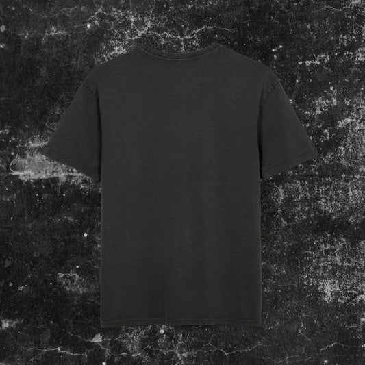 Punk Horror Graphic Tee, Acid Washed Oversized Shirt, Unisex Halloween Tee, Grunge Aesthetic Top